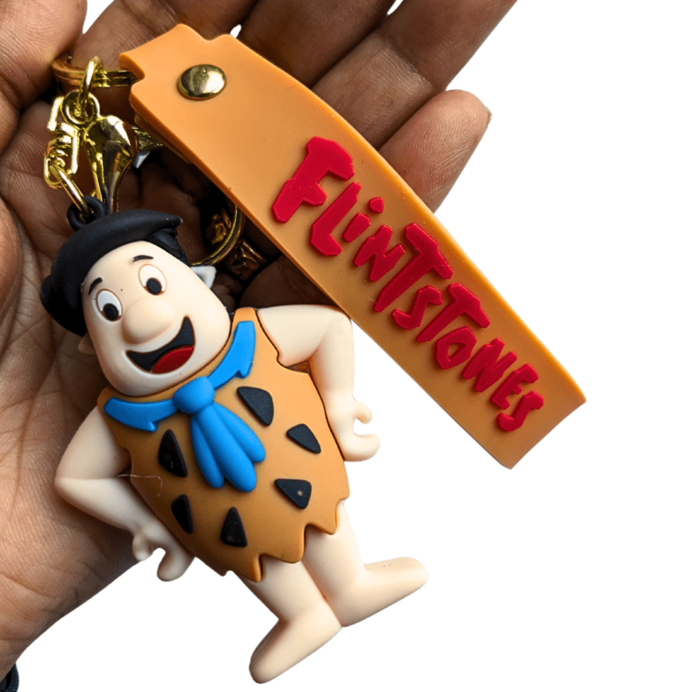 flinstones cartoon keychain 3d