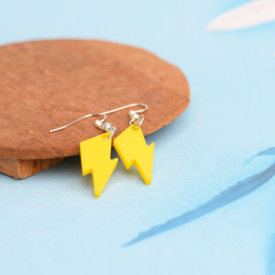 Yellow Thunder Statement Earring