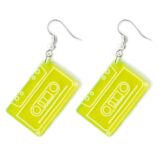 Neon Cassette Tape Earring