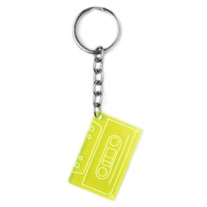 Full View of Cassette Neon Keychain