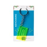 Cassette Neon Keychain with Packaging