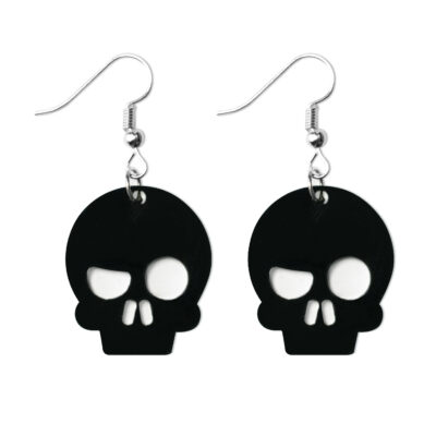 Black Skull Earring for Women