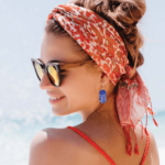 Beach Wear Blue Wave Earring