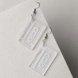 Cassette tape earring