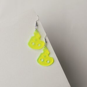 Cheese Neon Statement Earring