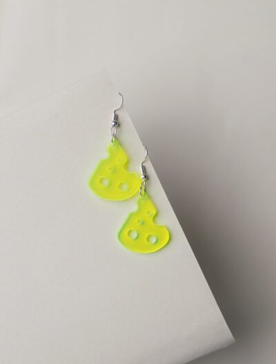 Cheese Neon Statement Earring