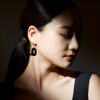 Ghost Black Earring For Women