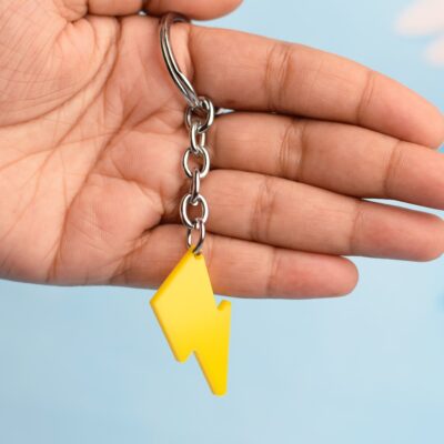 Thunder Yellow Keychain in Hand